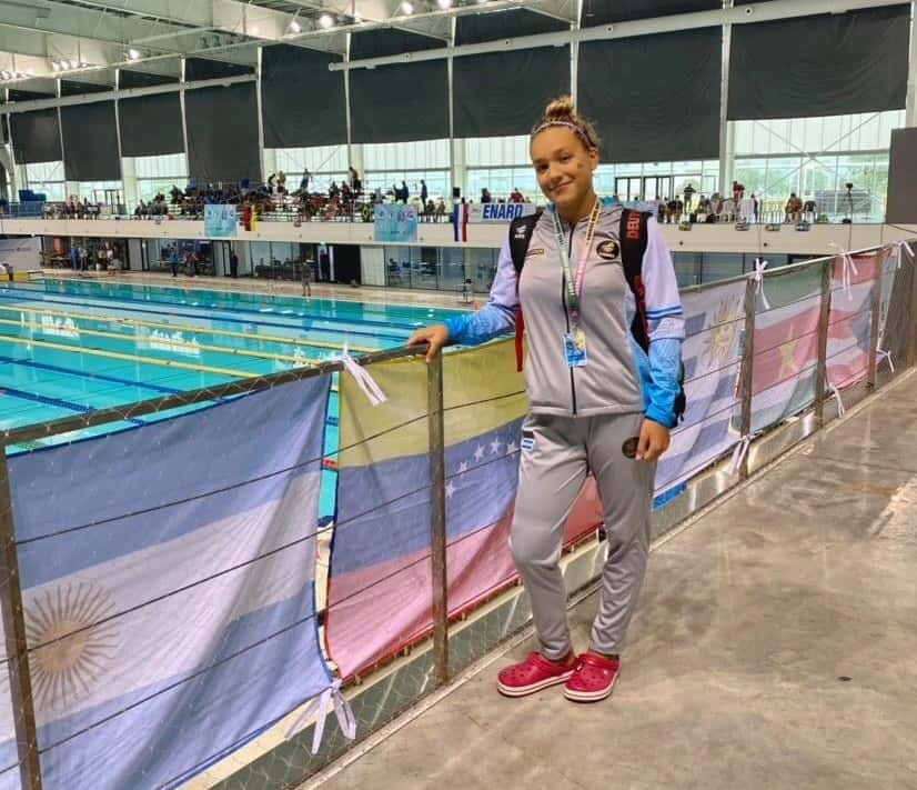 Candela Raviola cumplió su objetivo de nadar en una final del Sudamericano y fue décima en los 50 metros espalda