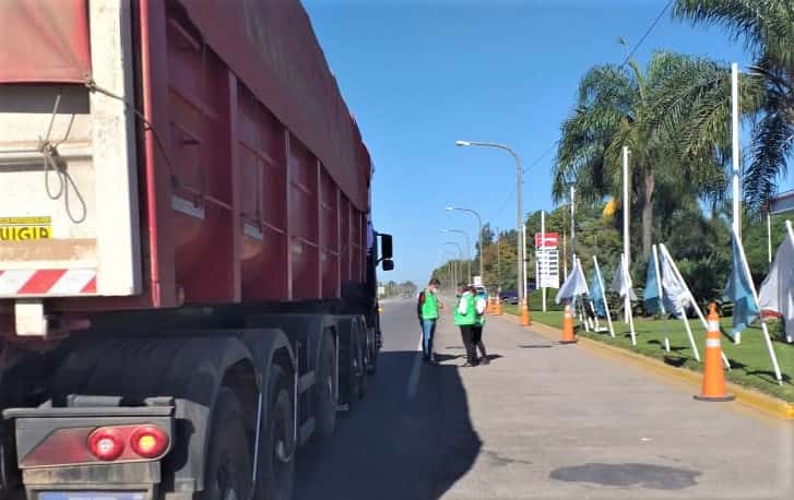 Arba controla carga de camiones en Crucero General Belgrano