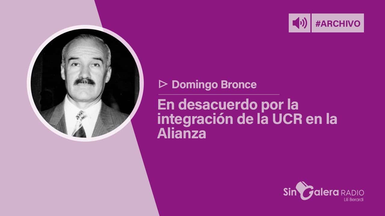 29 años de La Opinión – Domingo Bronce en desacuerdo por la integración de la UCR en la Alianza