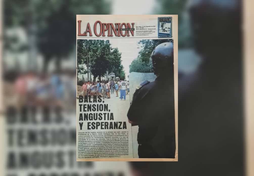 Diciembre de 2001: represión y memoria del estallido en San Pedro