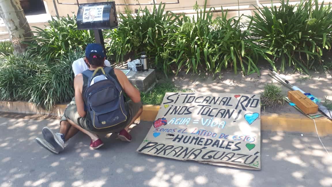 Día de los Humedales: manifestantes pidieron una sesión extraordinaria con Banca Abierta