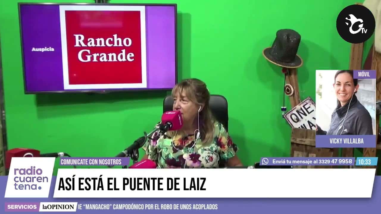 El móvil de Radio Cuarentena en Vuelta de Obligado: cómo está el puente de Laiz