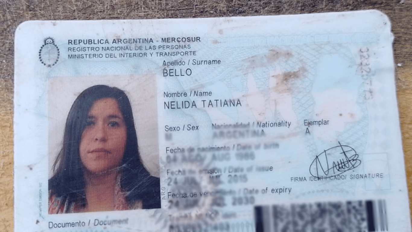 DNI encontrado: Nélida Tatiana Bello