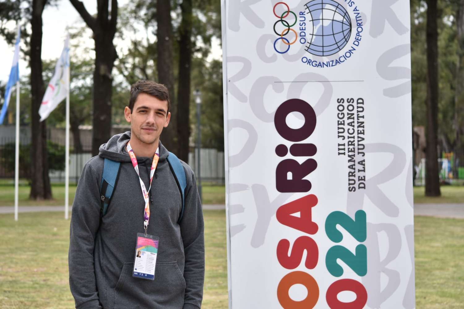 Rosario 2022: Agustín González, el kinesiólogo que asiste atletas en los Juegos Suramericanos de la Juventud