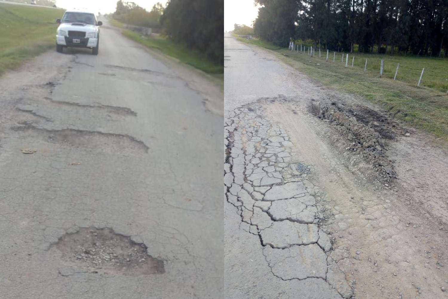 Reclaman reparaciones en la colectora de ruta 9, entre 191 y Río Tala: “Es un desastre, no podemos pasar más”