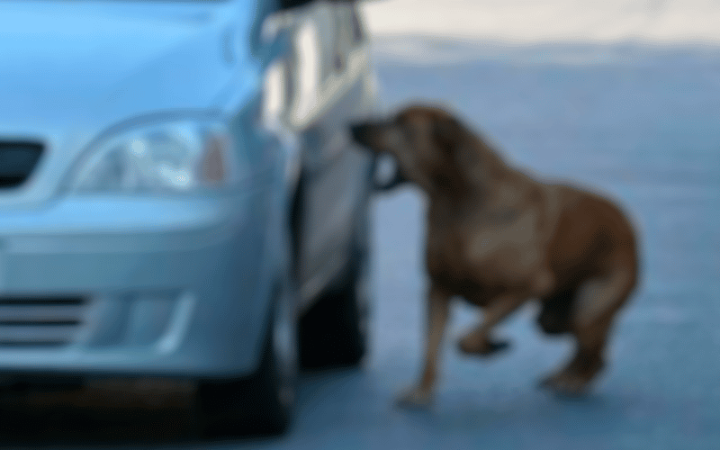 Cuidado con los perros: una conductora advirtió cómo atacan a los autos en calle Sarmiento