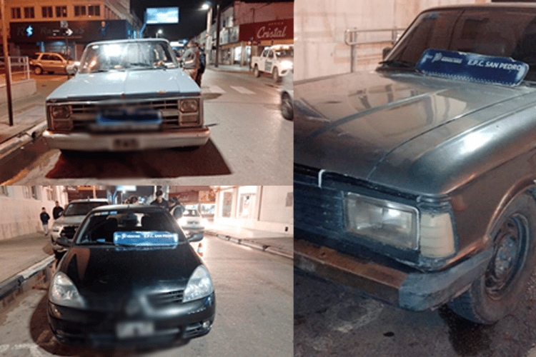 Tres autos secuestrados esta madrugada por diferentes infracciones