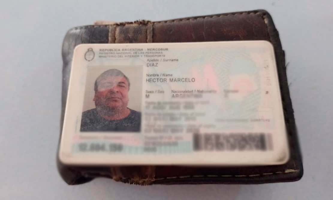 Encontraron la billetera de Héctor Díaz