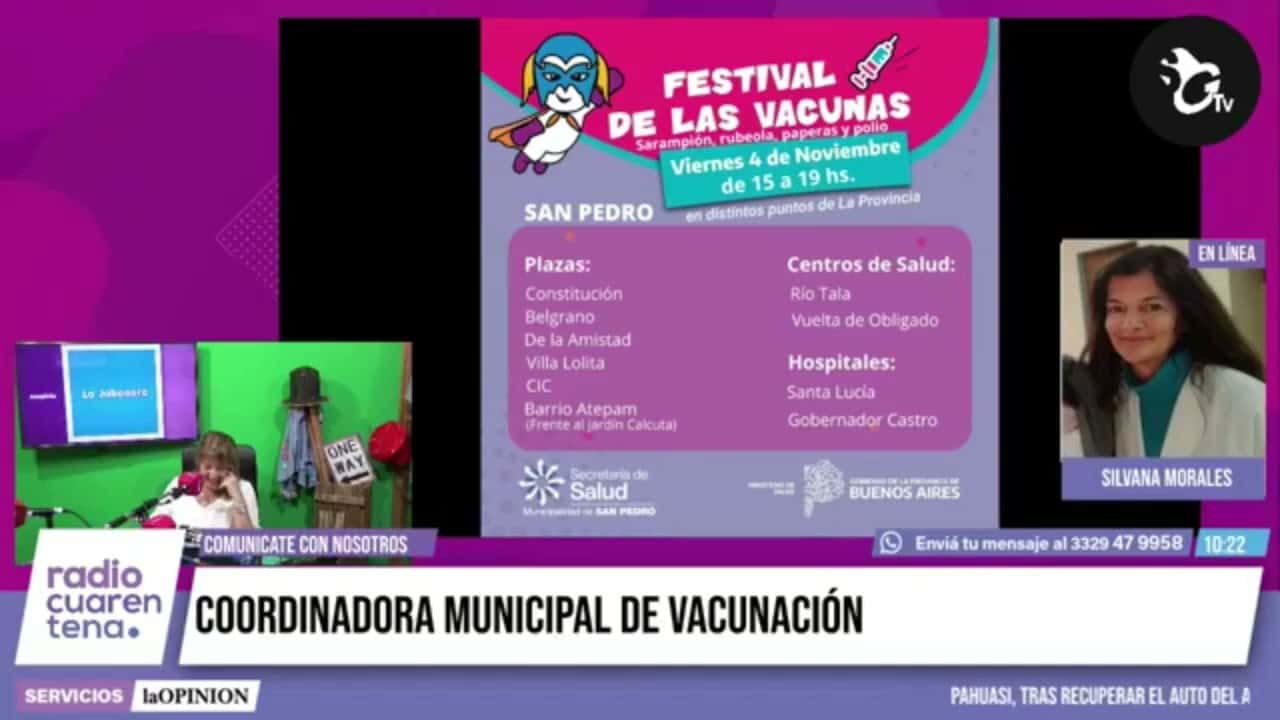 Festival de las Vacunas: “Es muy importante, estamos bajos”