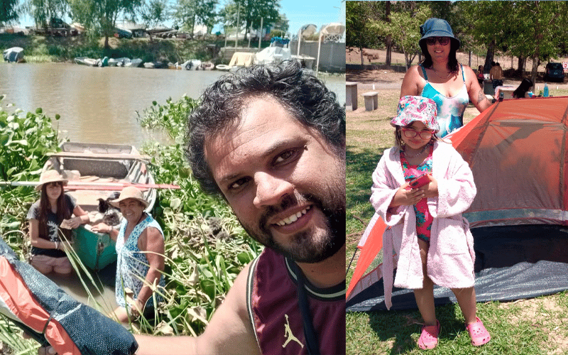La carpa voladora está con sus dueños: así la encontró una familia islera