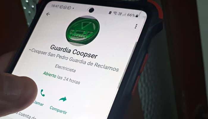 Emergencias Coopser: cómo funciona el WhatsApp para reportar cortes