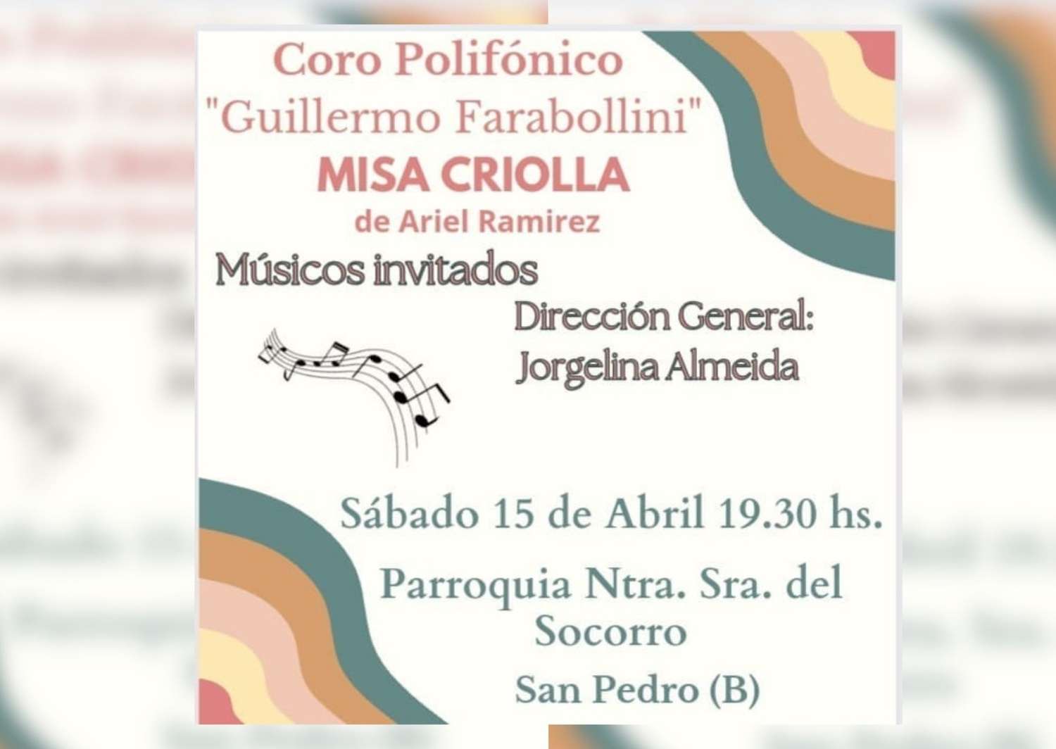 El Coro Polifónico interpretará la “Misa Criolla”