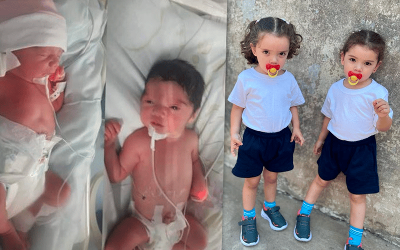 Martina y Justina cumplieron 3 años: las primeras gemelas sampedrinas nacidas en pandemia