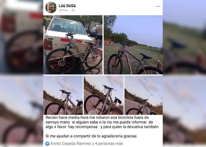 Buscan bicicleta mountain robada