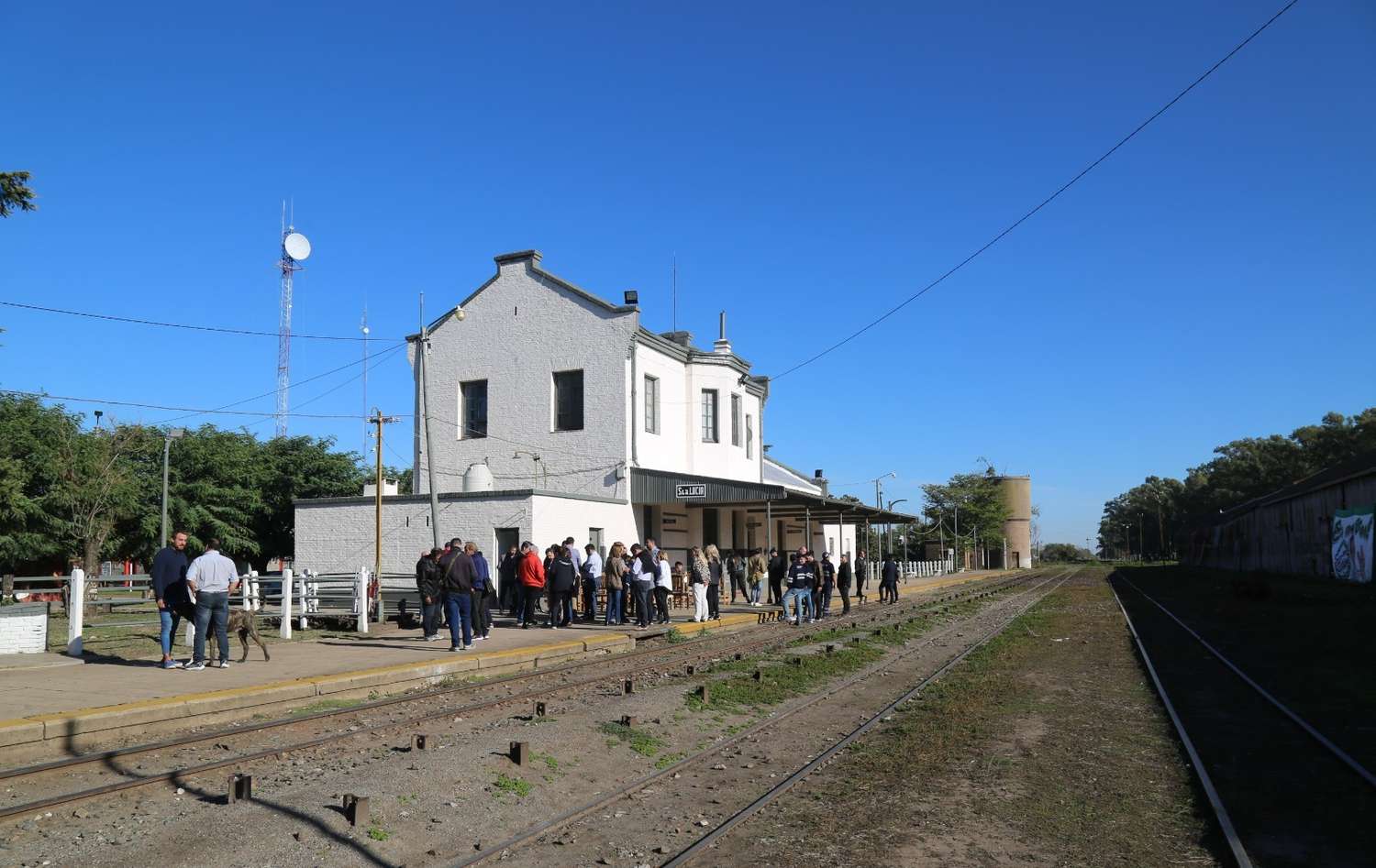 Con el presidente de Trenes Argentinos Cargas, inauguraron las obras de refacción en la estación de Santa Lucía