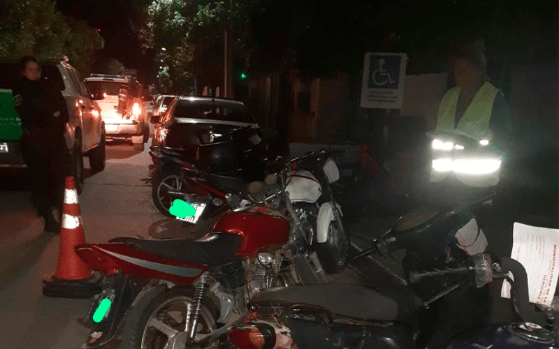 Tránsito: secuestraron 7 motos por falta de documentación y casco