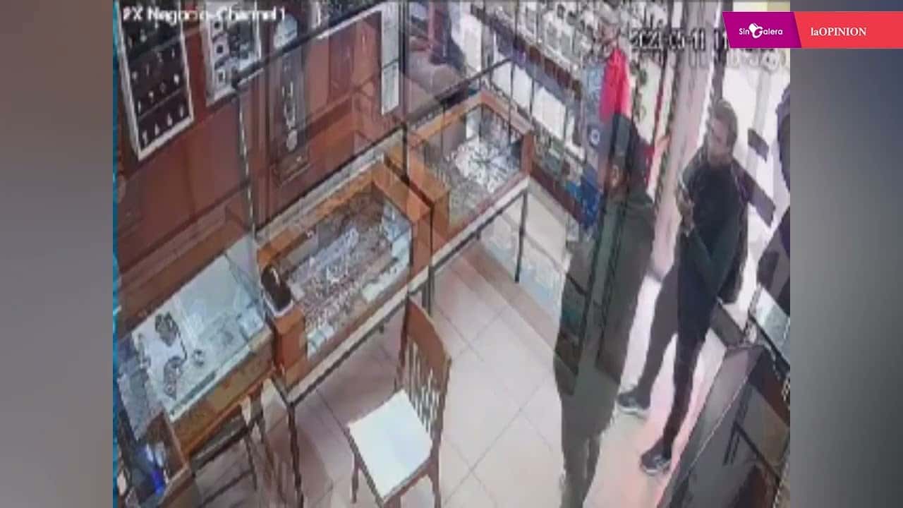 Video: el momento del asalto a la joyería Tettamanti