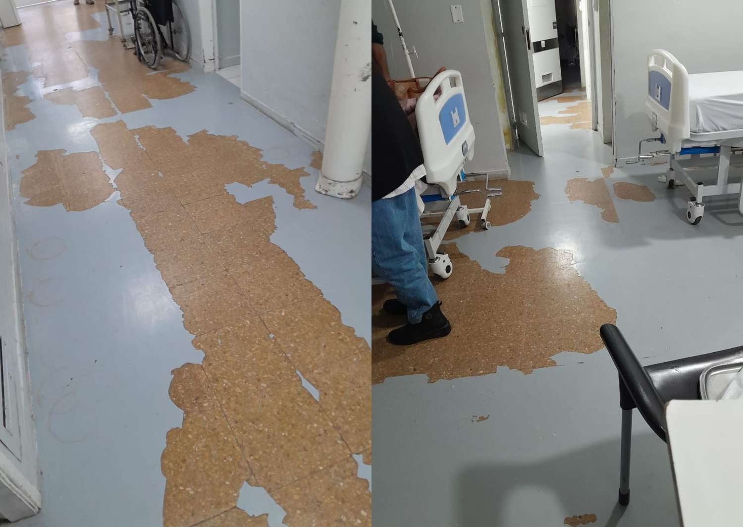 “Felicitaciones para el ingeniero que hizo pintar los pisos del Hospital”