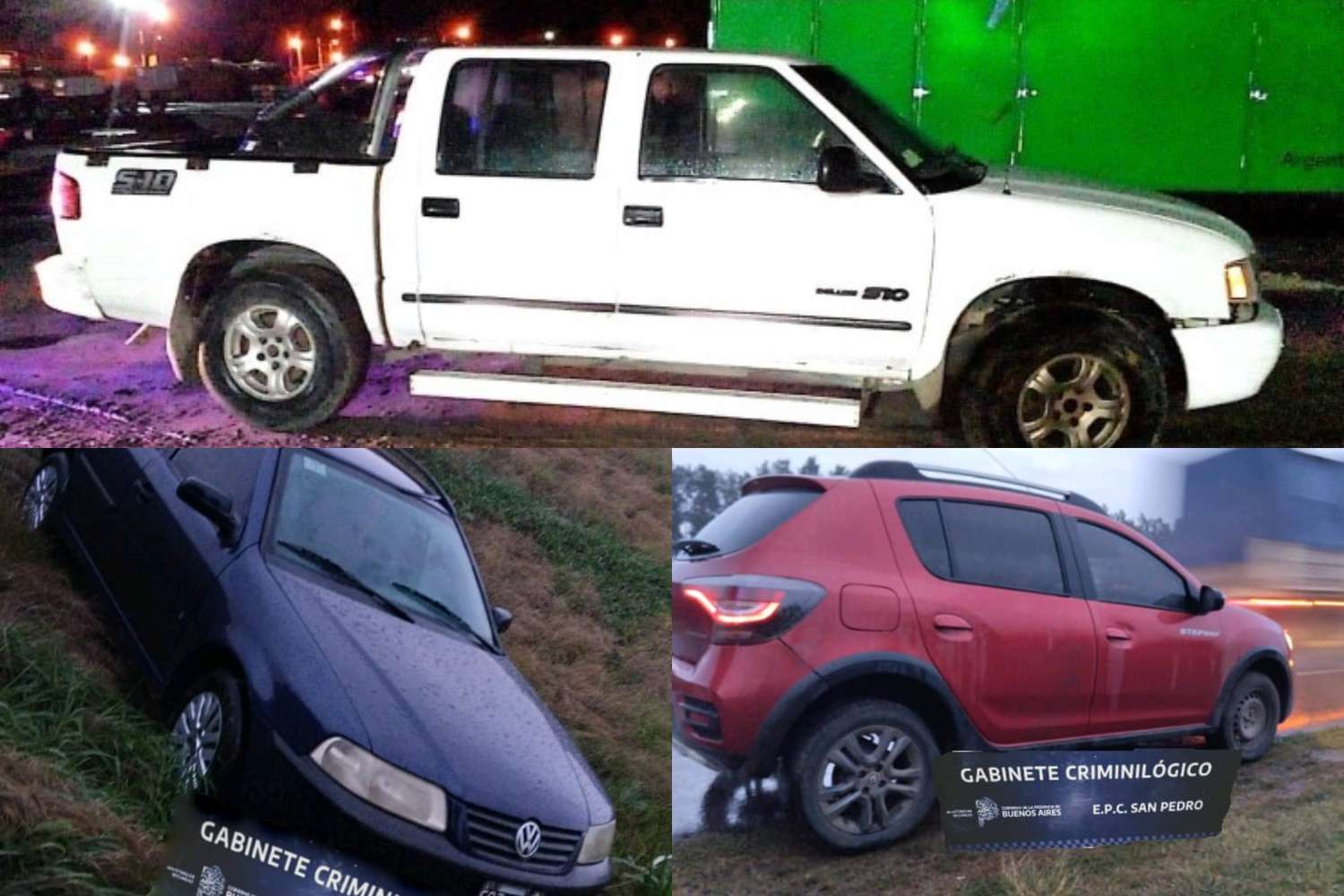 Investigan la vinculación de los autos robados con diversos hechos cometidos en la región
