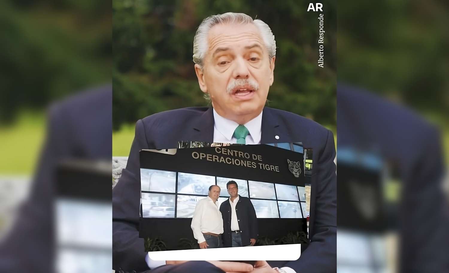 Alberto Fernández usó una foto de Massa con Guacone para respaldar su candidatura presidencial