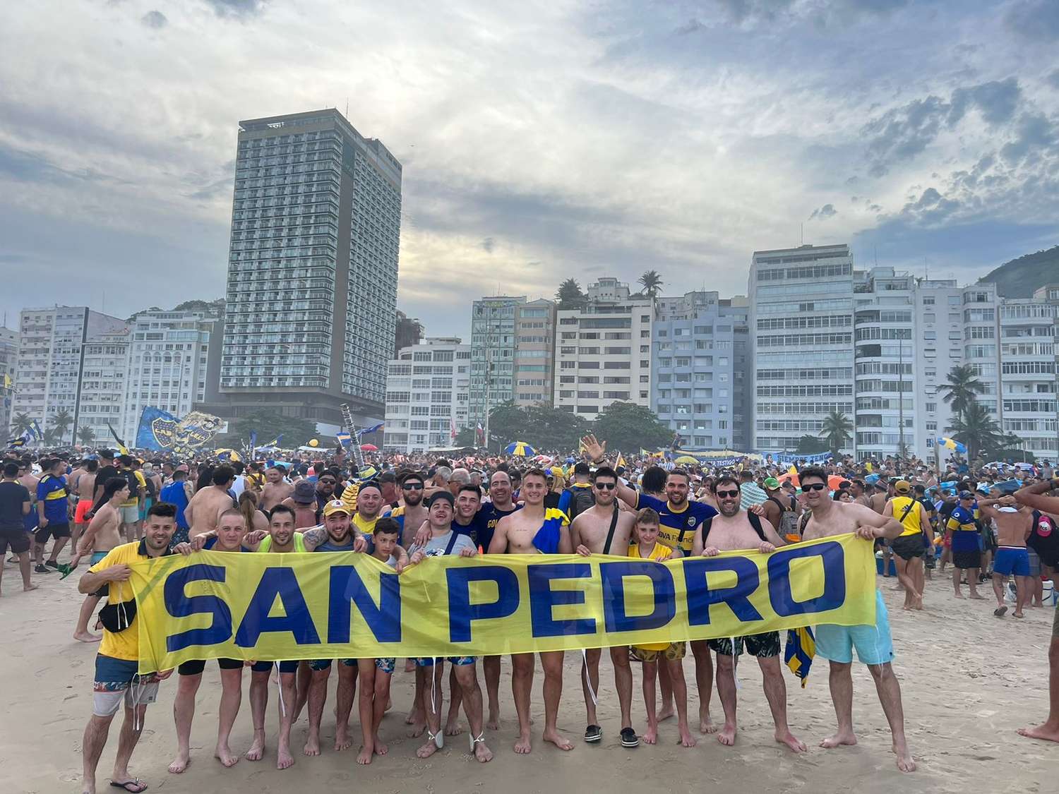 Hinchas de San Pedro en Río de Janeiro: así vivieron el banderazo de Boca en la previa de la final de la Libertadores