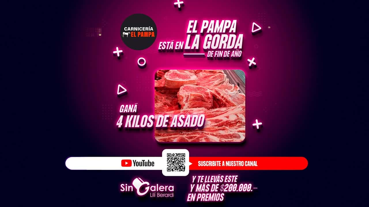Los 4 kilos de asado de carnicería El Pampa están en La Gorda