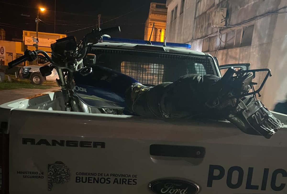 Moto secuestrada por policía