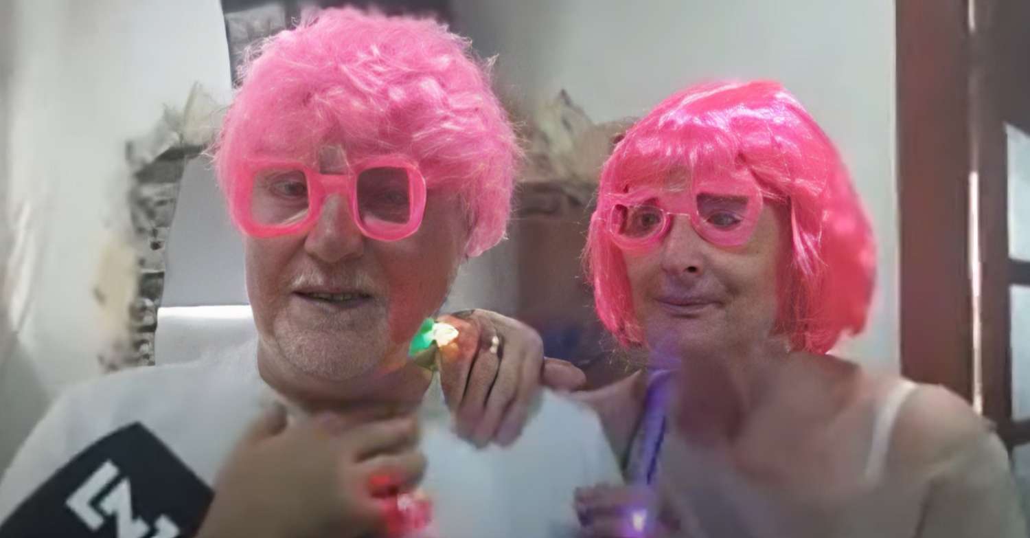 Los primos de Lilí formaron parte de la fiesta rosa