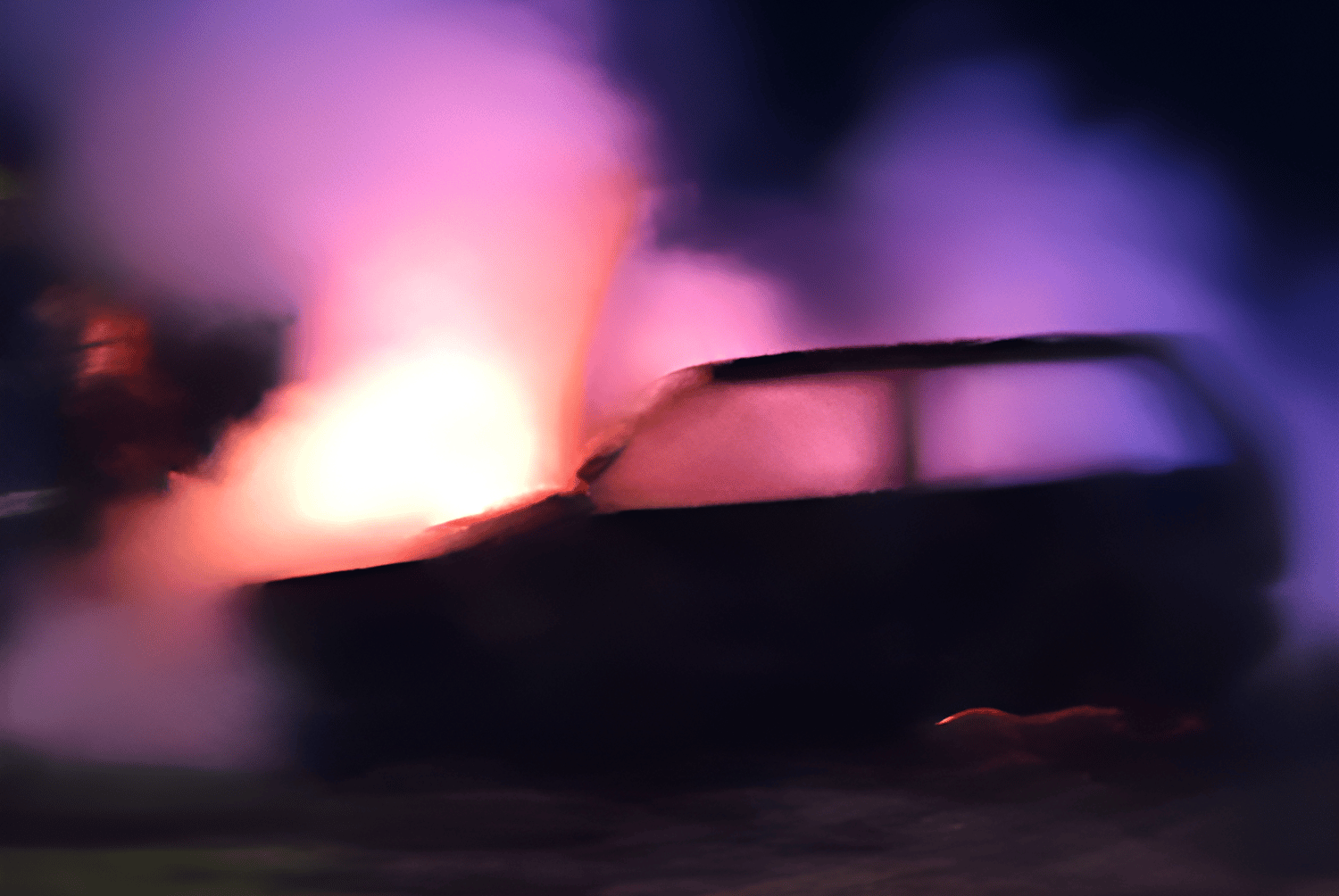Se incendió un auto en ruta 191