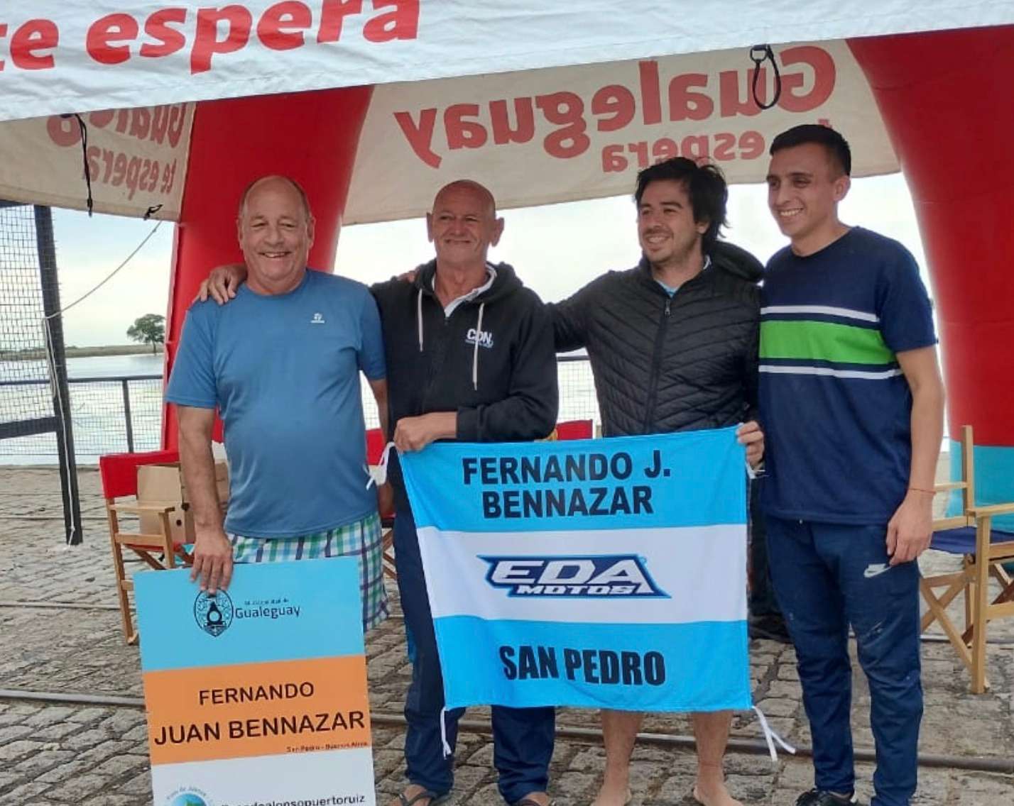 Aguas Abiertas: exitoso fin de semana de Fernando Bennazar en Entre Ríos