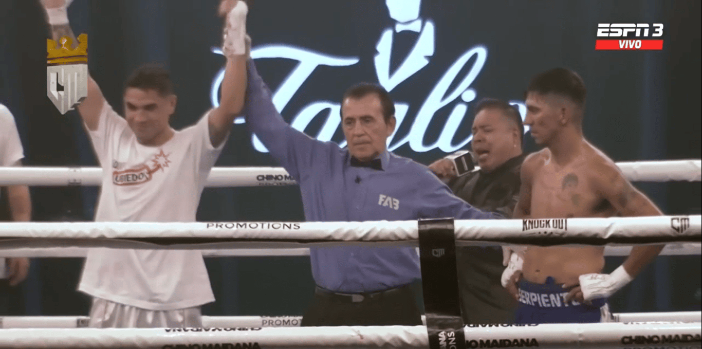 Boxeo: Laureano Ubiedo noqueó a Echegaray y suma otro triunfo en su carrera profesional