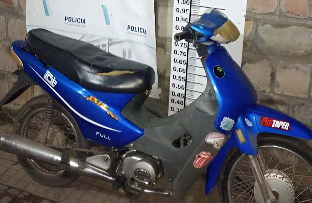 Recuperaron una moto robada en 2015