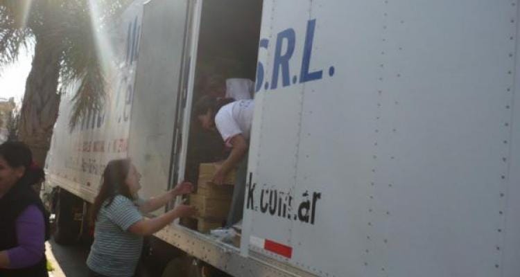 Alicia Kirchner envió alimentos para los desempleados rurales