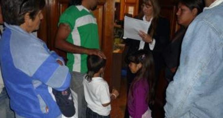 Díaz recibió a los habitantes del barrio “El Argentino”