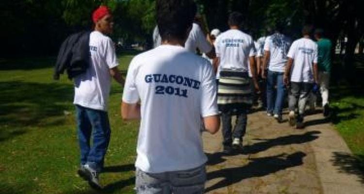 Acto Vuelta de Obligado: Jovenes promocionan a Guacone 2011