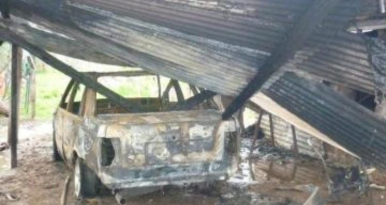 Incendio en una vivienda de Villa Igoillo