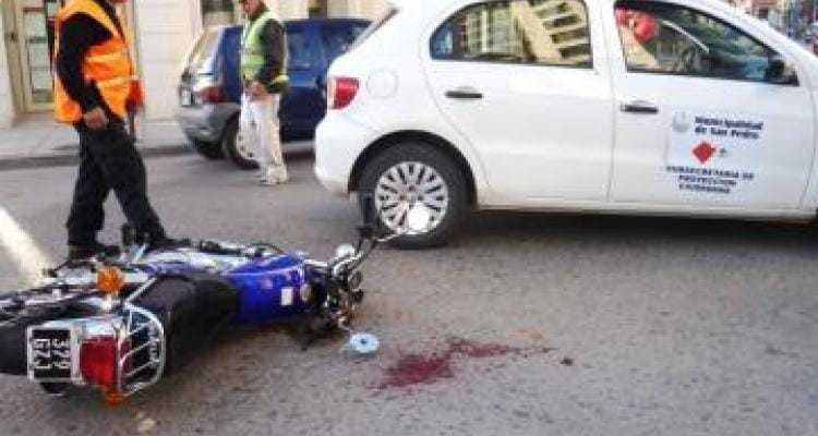 Accidente de tránsito en Ayacucho y Mitre