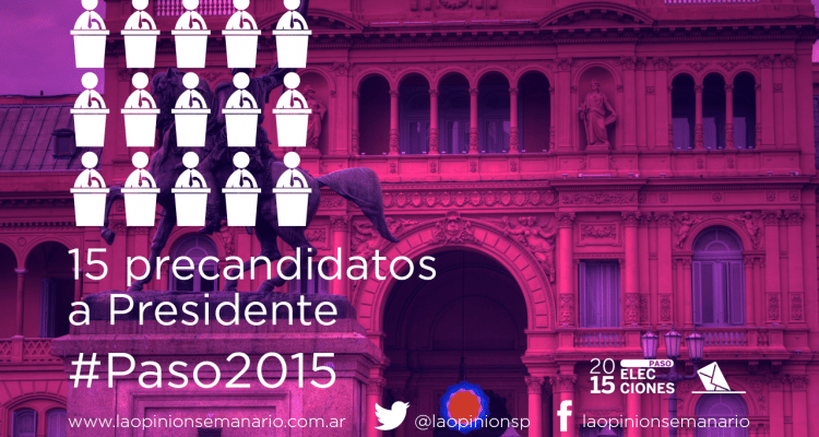 Paso 2015: 15 precandidatos para reemplazar a CFK