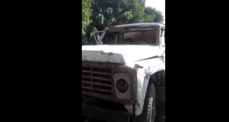 Gobernador Castro: Reclamo por el estado del camión regador