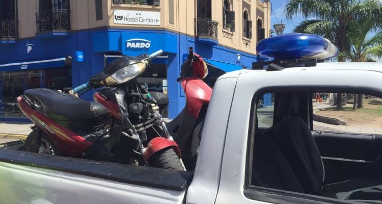 Secuestran motos en operativo de tránsito en el centro