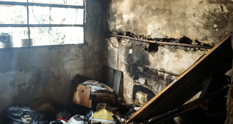 Incendio de una vivienda: Dos heridos