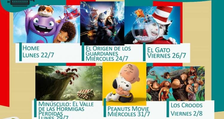 Centro Cultural: Cine gratis en vacaciones de invierno