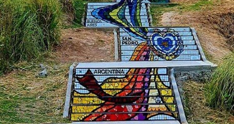 Mosaicolores: Este lunes inauguran la escalera del nuevo Boulevard