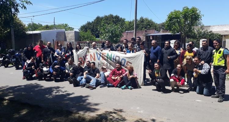La caravana solidaria de los motociclistas de Club Hero llegó al Merendero de Raquel