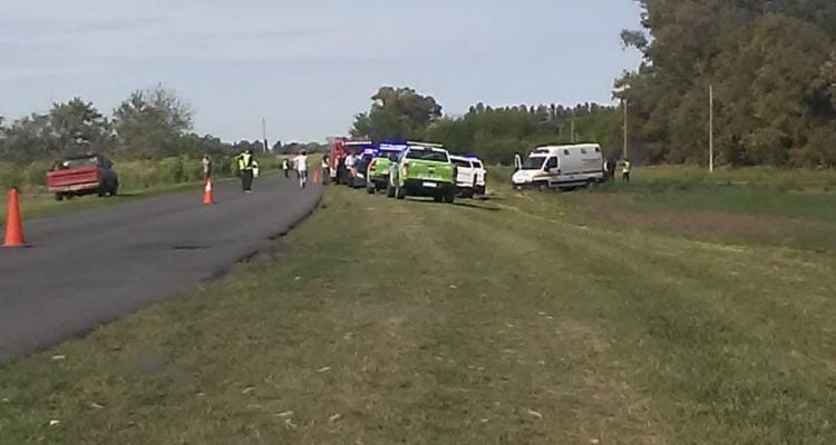Accidente fatal en ruta 191: volcó un automóvil en el km 29 y falleció un policía