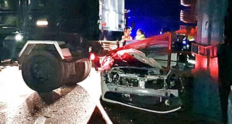 Tres personas fallecidas en accidente sobre la Ruta 9