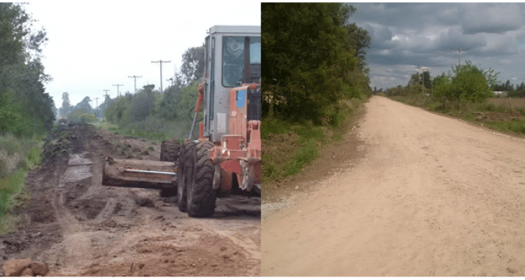 Santa Lucía: Arreglos en los caminos rurales