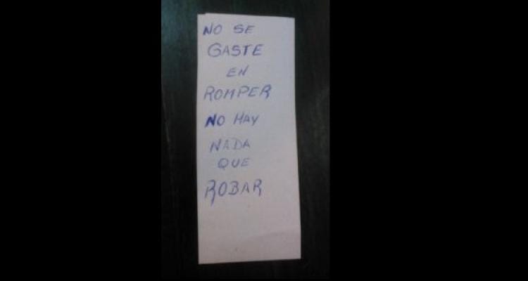 Baradero: “No se gaste en romper, no hay nada que robar”, el insólito cartel de un comerciante