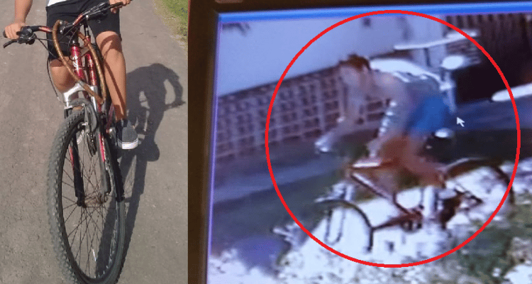 Menor de edad robó una bicicleta, su familia lo denunció y obligó a devolverla