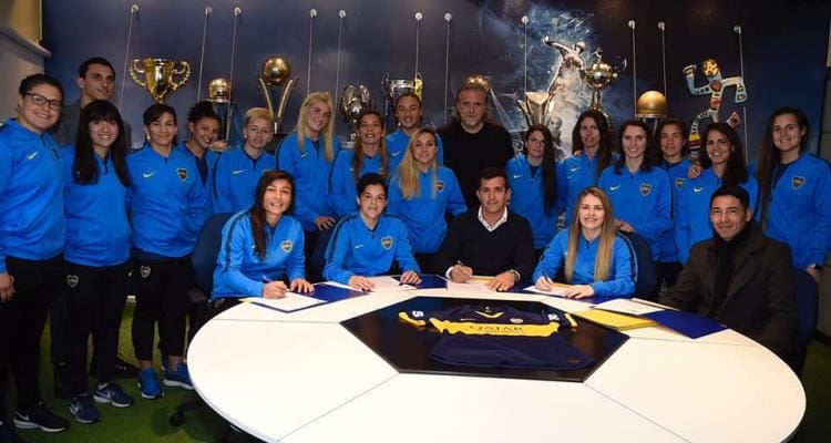 Ludmila Manicler firmó con Boca Juniors su primer contrato profesional